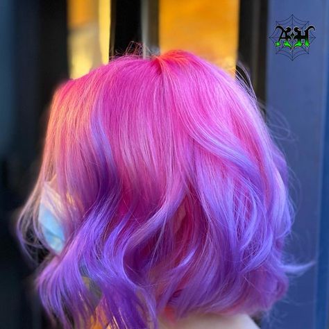 Purple To Pink Ombre Hair Short, Purple And Pink Hair Short, Purple To Pink Ombre Hair, Pink Ombre Hair Short, Ombre Hair Short, Purple And Pink Hair, Pink Hair Short, My Little Pony Hair, Sea Hair