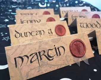 Geek wedding name | Etsy Game Of Thrones Themed Wedding, Elven Wedding Theme, Hobbit Themed Wedding, Lotr Birthday, Shire Wedding, Middle Earth Wedding, Lord Of The Rings Wedding, Hobbit Wedding, Elvish Wedding