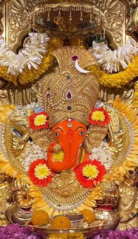 Sidhi Vinayak Ganpati, Siddhi Vinayak Ganpati, Sidhi Vinayak Mumbai, Ganesh Background, Dagdusheth Ganpati, Ganpati Photo, श्री गणेश, Photos Of Ganesha, All God Images