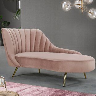 Tufted Chaise Lounge, Velvet Chaise Lounge, Living Room Arrangements, Chaise Lounge Sofa, Corner Sofa Set, Chaise Lounges, Velvet Upholstery, Lounge Sofa, Everly Quinn