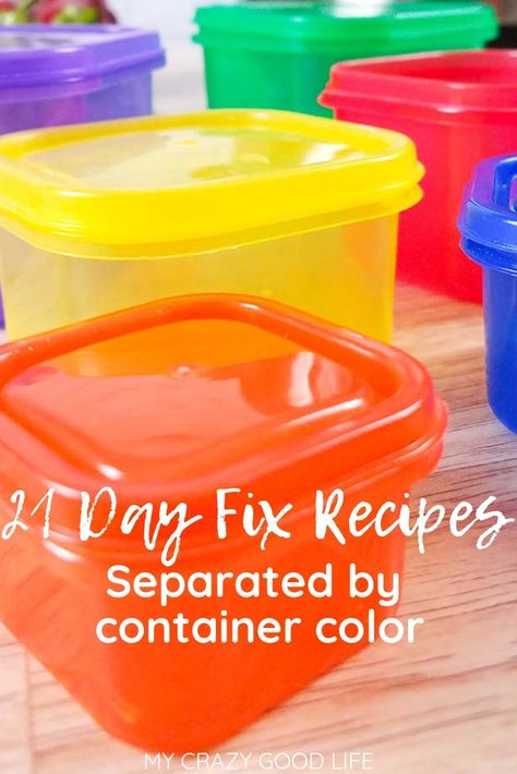 These Beachbody 21 Day Fix Recipes by Container Color are separated to help you find the recipes you need to make quickly and easily! Red Container Recipes | Green Container Recipes | Orange Container Recipes | Purple Container Recipes #21dayfix #beachbody via @bludlum Beachbody Containers, Beachbody Meal Plan, Container Recipes, Guacamole Burger, 21 Day Fix Recipes, Beachbody 21 Day Fix, 21 Day Fix Diet, Blue Container, Beachbody Programs