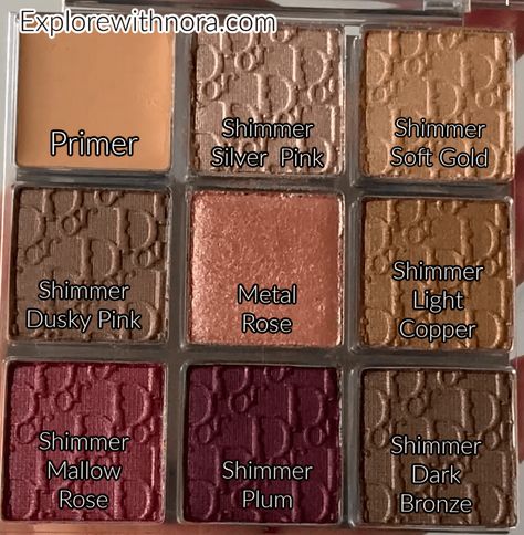 Dior Backstage Eye Palette, Eye Corner, Dior Backstage, Beauty Youtubers, Neutral Eyes, Shimmer Lights, Cosmetic Design, Light Copper, Dior Makeup