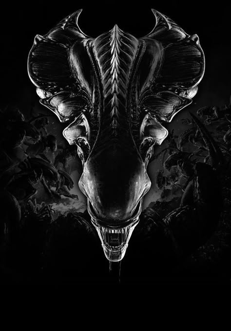 Aliens Movie Art, Alien Painting, Alien Games, Aliens Vs Predator, Giger Alien, Alien Xenomorph, Predator Alien Art, Giger Art, Alien Isolation