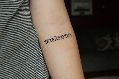 Anagram Tattoo, Tetelestai Tattoo, Second Tattoo, Tatoo Inspiration, Tattoo Symbols, Business Documents, Tattoos Inspiration, Paid In Full, It Is Finished