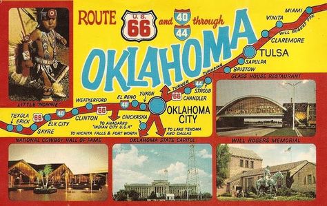 Route 66 Map, Route 66 Oklahoma, Route 66 Trip, Lake Texoma, Oklahoma Travel, Route 66 Road Trip, Road Trip Planner, Historic Route 66, Travel Route