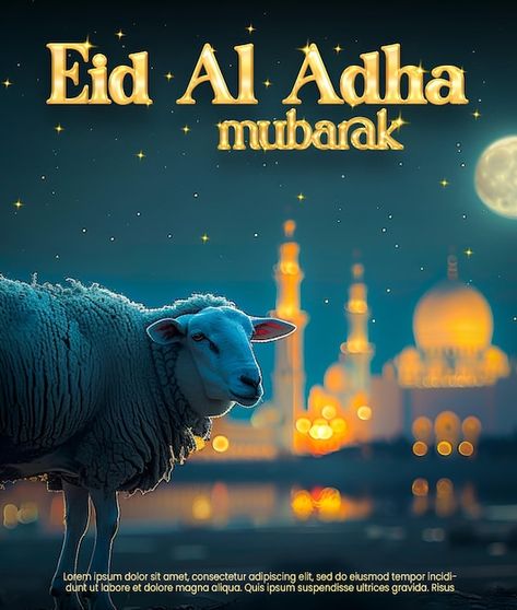 Eid Al Adha Aesthetic Wishes, Eid Ul Adha Photo Editing, Ied Adha Background, Eid Al Adha Poster, Eid Al Adha Mubarak Ad, Eid Al Adha Greetings, Happy Eid Al Adha, Logo Psd, Eid Al Adha