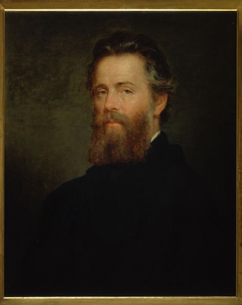 from The Melville Society: Herman Melville - J.O. Eaton Portrait - 1870 - by Permission of Harvard University Motivational Quotes For Employees, Thomas Hobbes, Herman Melville, Sense Of Life, American Literature, Famous Americans, American Life, Brother In Law, A4 Poster