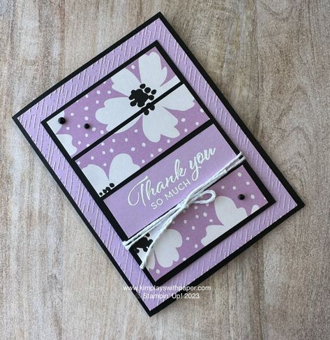 Quick Stampin Up Cards, Thank You Cards To Make, Thank You Card Homemade, Stampin Up Thank You Cards Simple Ideas, Thank You Handmade Cards, Hand Made Thank You Cards, Simple Thank You Cards, Easy Thank You Cards, Diy Thank You Cards Handmade