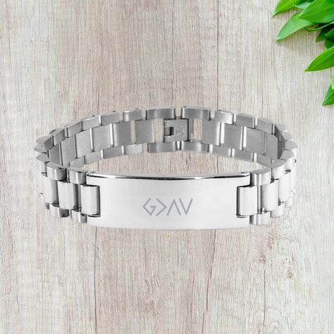 Christian Gifts, Anniversary Gift: Matching Christian Bracelet for Couples, Religious Gift God Is Greater Than The Highs And Lows Bracelet Bracelet For Couples, Christian Bracelets, Gifts Anniversary, Couple Bracelets, Christian Jewelry, Religious Gifts, Greater Than, Christian Gifts, God Is