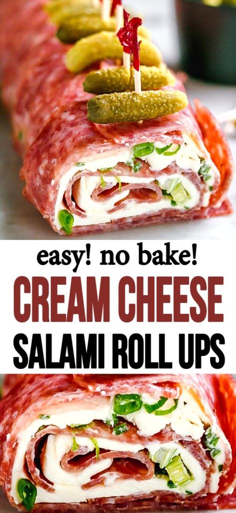 Salami Rollups, Salami Cream Cheese Roll Ups, Salami Roll Ups, Salami Cream Cheese, Cream Cheese Roll Ups, Salami Rolls, Cheese Roll Ups, Cream Cheese Roll Up, Jalapeno Dip