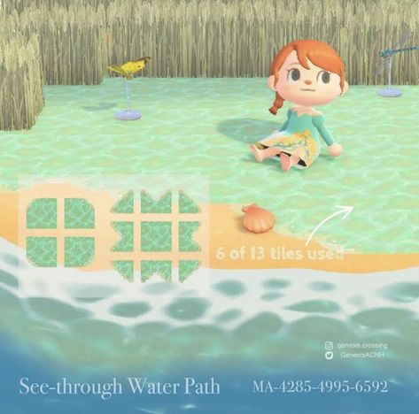 Water Path Animal Crossing, Animal Crossing Sand Path, Water Path Acnh, Acnh Sand Path, Path Acnh, Natural Floor, Blurred Background Photography, Animal Crossing Wild World, Path Design