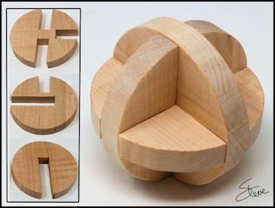 Scrollsaw Workshop: Sphere Puzzle Scroll Saw Pattern. Wood Toys Diy, Tre Kunst, Wooden Toys Diy, Wood Toys Plans, Wooden Toys Plans, Wood Art Projects, Diy Wooden Projects, Free Woodworking Plans, Wood Puzzles