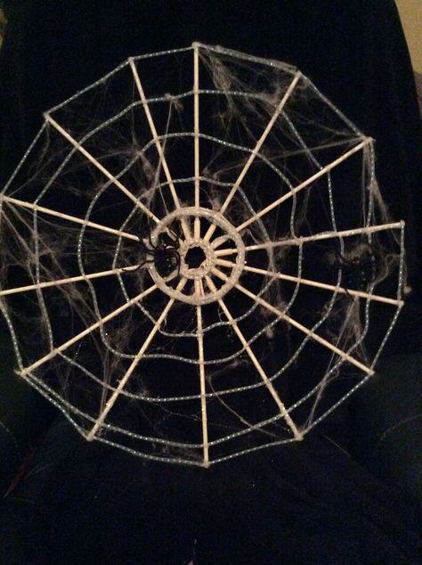 "Cool Spiders Web" Recycled from an Old Umbrella! Cool Spiders, Spiders Web, Floral Creations, Compass Tattoo, Spiders, Spider Web, Extra Money, Gift Item, Umbrella