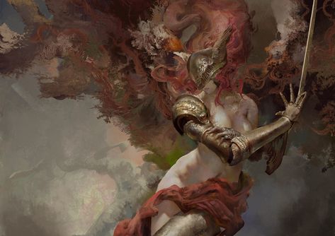 LA-based artist Christian Angel creates gorgeous paintings and concept art. Christian Angel, Elder Ring, Blade Of Miquella, Hidetaka Miyazaki, Dark Souls Art, Elden Ring, Art Fantasy, Bloodborne, Soul Art