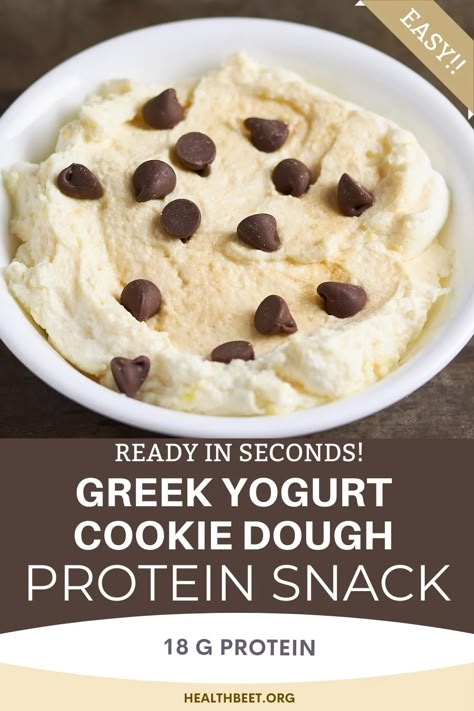 Greek Yogurt Cookie Dough Dip, Greek Yogurt And Pb Powder, Protein Powder Greek Yogurt Recipes, Greek Yogurt With Protein Powder, Greek Yogurt Protein Dessert, Greek Yogurt Dough, Yogurt Cookie Dough, Protein Powder Greek Yogurt, Plain Greek Yogurt Recipes