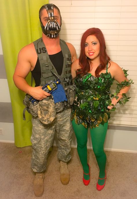 Poison Ivy And Bane Costume, Poison Ivy And Bane, Bane Costume, Poison Ivy Costumes, Couple Costumes, Homemade Costumes, Halloween 2022, Holiday Wear, Poison Ivy