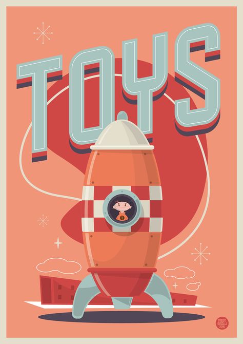 Toys Vector Poster on Behance Toy Poster Design, Toys Poster Design, Timber Toys, Toy Poster, Toy Advertisement, Basketball Food, Graphic Design Retro, Toy Illustration, Poster Design Kids