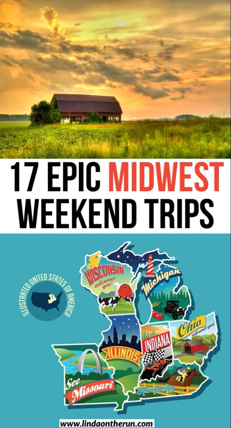 Road tripping in the USA? Here are 17 epic midwest weekend getaways| Weekend getaways in the midwest| romantic getaways in the midwest| midwest vacation spots #midwest #usa #romantic #travel Midwest Weekend Getaways, Midwest Travel Destinations, Midwest Vacations, Midwest Road Trip, Vacations In The Us, Road Trip Places, Midwest Travel, Most Romantic Places, Us Travel Destinations