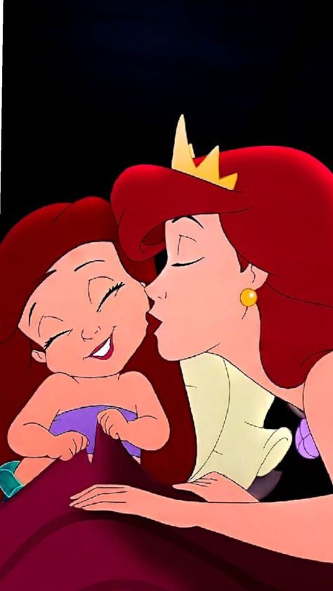 Disney Mom Aesthetic, Ariel And Melody, Mom Daughter Photos, Disney Icons, Disney Mom, Aladdin And Jasmine, Pinturas Disney, I Love Mom, Ariel The Little Mermaid