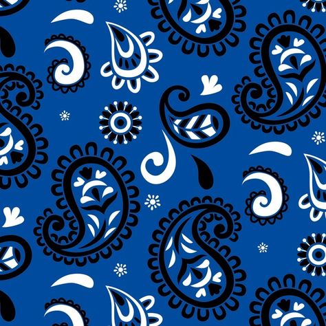 Paisley bandana pattern Free Vector | Free Vector #Freepik #freevector #pattern #texture #ornament #wall Bandana Tattoo Pattern, Bandanna Print Patterns, Vaquera Cake, Bandana Design Pattern, Blue Bandana Wallpaper, Crip Bandana, Silly Cowboy, Bandana Tattoo, Paisley Print Pattern