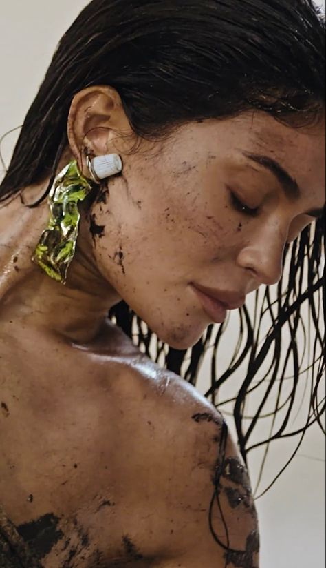 Kylie Jenner Acne Studios, Wet Hair Photoshoot, Acne Studio, 4 Elements, Wet Look, Model Life, Wet Hair, Business Goals, Fashion Photoshoot