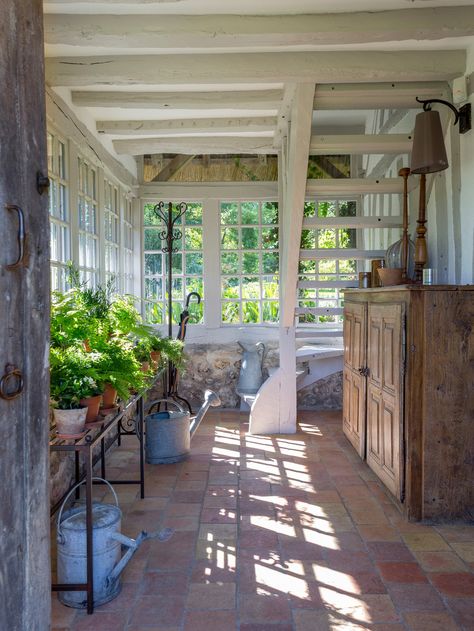 Terra Cotta Porch, Terra Cotta Floors Color Schemes, Terra Cotta Kitchen Floor, Terra Cotta Backsplash, Terra Cotta Patio, Terra Cotta Kitchen, Terra Cotta Flooring, Terra Cotta Floors, Kitchen Patio Doors