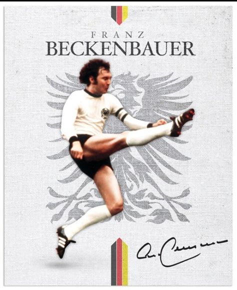 World Cup Legends Beckenbauer God Of Football, Franz Beckenbauer, Madrid Football, Sporting Legends, Dfb Team, Germany Football, Soccer Poster, Football Icon, Soccer Quotes