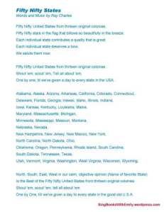 Fifty Nifty States song resources! 50 Nifty United States Song, United States Song, States Song, U.s. States, 50 States, School Days, Social Studies, School Year, Geography