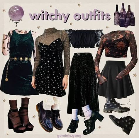 Witchy Outfit Ideas, Modern Witch Aesthetic Outfit, Modern Witch Aesthetic, Modern Witch Outfit, Witch Aesthetic Outfit, Modern Witch Fashion, Witchy Outfits, Academia Outfits, Witch Fashion