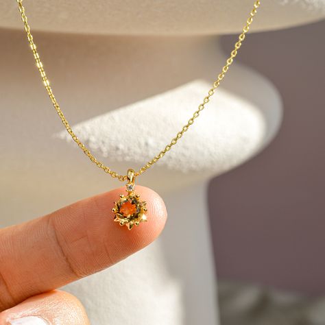 Bridal Wedding Jewellery, Pink Jewelry Box, Necklace Star, Citrine Necklace, Jewellery Gifts, Meaningful Jewelry, Pink Jewelry, Chain Extenders, Birthstone Pendant