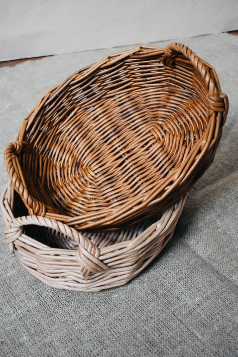 Wicker basket, wicker tray, serving basket, basket for breakfast, basket for bread Ralph Lauren Cabin, Weaving Basket, Breakfast Basket, For Breakfast, Serving Basket, Wicker Tray, Wicker Decor, Wicker Bags, Warsaw Poland