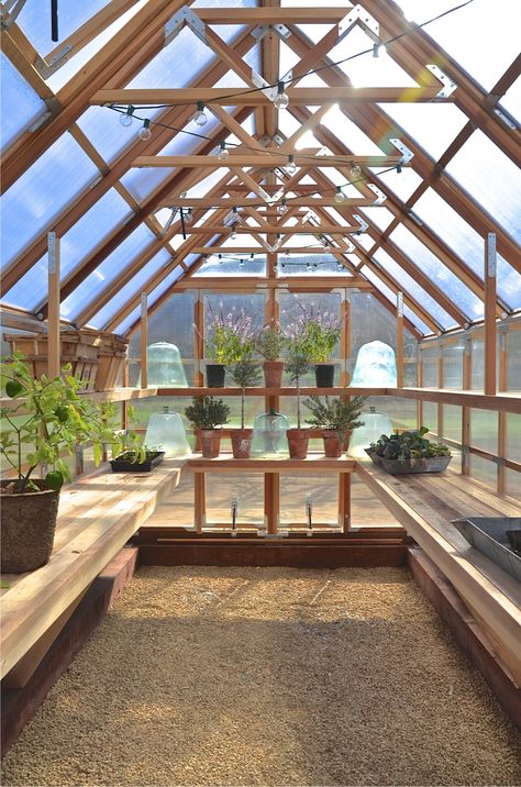 Perfect greenhouse! Ready for new dreams to flourish! Garden Sunroom, Serre Diy, Patina Farm, Diy Greenhouse Plans, Best Greenhouse, Greenhouse Shed, Indoor Greenhouse, Greenhouse Interiors, House Vibes