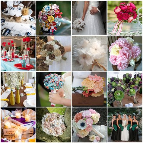 Not into flowers? Check out these creative Wedding Flower Alternatives - tons of unique ideas!! http://shrs.it/14y60 Flower Alternatives, Wedding Flower Alternatives, Affordable Wedding Flowers, Expensive Wedding, Wedding Flower Trends, Unique Wedding Flowers, Wedding Expenses, Crochet Wedding, 2022 Wedding