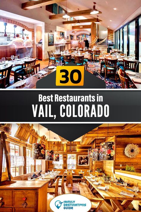 Want to see the best restaurants in Vail, CO? We’re FamilyDestinationsGuide, and we’re here to help: From incredible brunch spots and amazing places to eat dinner, to local foodie spots and hidden gems, discover the BEST Vail restaurants - so you get memories that last a lifetime! #vail #vailrestaurants #restaurantsinvail #bestrestaurantsinvail #placestoeatvail Best Places To Eat In Vail Colorado, Vail Restaurants, Vail Colorado Summer, Beaver Creek Colorado, Lunch Places, Vail Co, Kid Friendly Restaurants, Colorado Summer, Turning 40