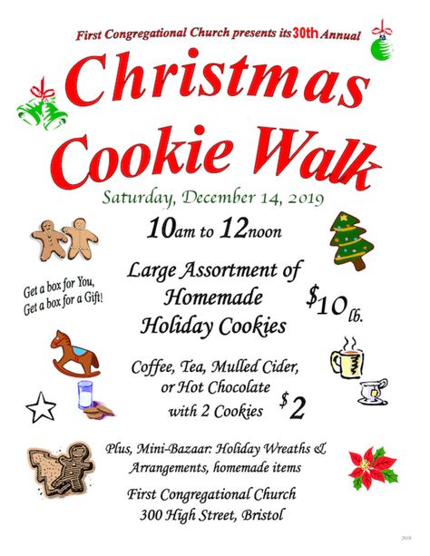 30th FCC Christmas Cookie Walk | EastBayRI.com - News, Opinion, Things to Do in the East Bay Cookie Walk Fundraiser, Cookie Crawl Ideas, Cookie Walk Ideas, Cookies With Santa Event Ideas, Christmas Fundraiser Ideas, Homemade Christmas Cookies, Chamber Events, 2 Cookies, Walk Idea