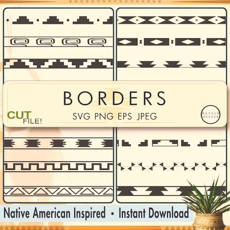 Native Pattern - Etsy Native American Designs Pattern Ideas, American Indian Designs Pattern Art, Native American Prints And Patterns, Cricut Native Designs, Native Cross Stitch Patterns, Native American Print, Navajo Pattern, American Pattern, Stencil Printing