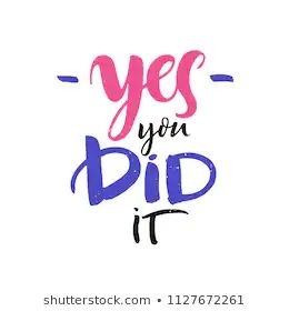 Yes I Did It, Yes I Did, Black Business, I Did It, Yellow Background, Royalty Free Images, Vector Art, Stock Vector, Improve Yourself