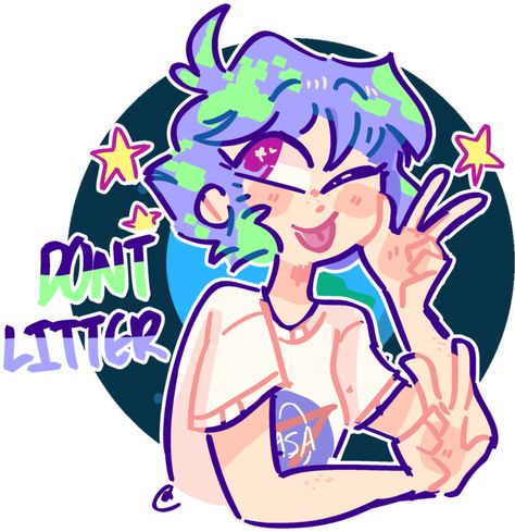 earth-chan! by SinnersAreWinners Earth Fanart, Earth Chan, Planet Comics, Anime Galaxy, Save The Earth, Anime Version, Popular Anime, Wholesome Memes, Save Earth