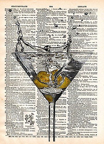 Martini glass tattoo