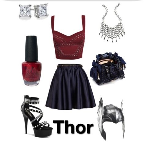 the avengers thor Marvel Bounding, Disney Bounding Avengers, Thor Costume Female, Thor Outfit Female, Thor Casual Outfit, Marvel Inspired Outfits, Marvel Fashion, Disney Bound Outfits Casual, Avengers Outfits