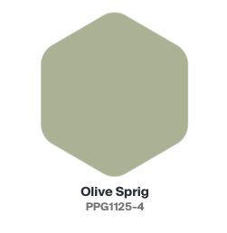 Olive Sprig Paint Ppg, Light Olive Paint Color, Olive Gray Paint, Paint Color Of The Year, Olive Sprig, Perfect Grey Paint Color, Ranch Style Decor, Dining Bench With Storage, Kitchen 2025