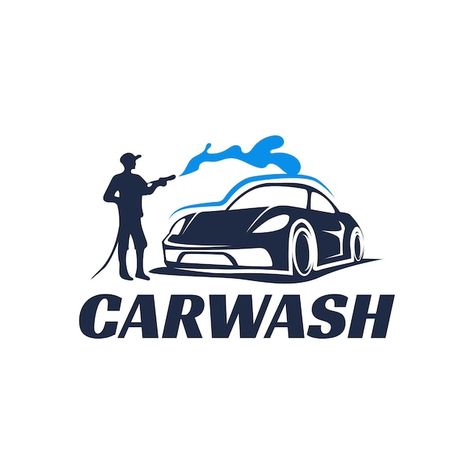 Car Washing Logo, Car Wash Design, Logo Car Wash, Car Wash Posters, Car Wash Logo, Car Logo Design, Car Wash Services, Car Washing, Car Washer