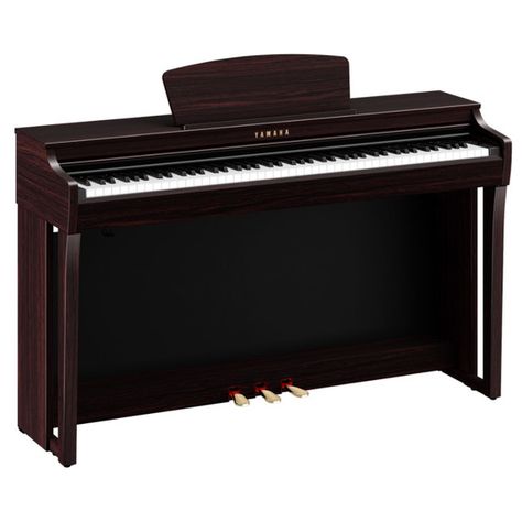 Yamaha Clavinova CLP725 Digital Piano - GigGear Yamaha Clavinova, Recording Headphones, Acoustic Piano, Piano Key, Top Furniture, Sound Engineer, Types Of Cabinets, Digital Piano, The Black Keys