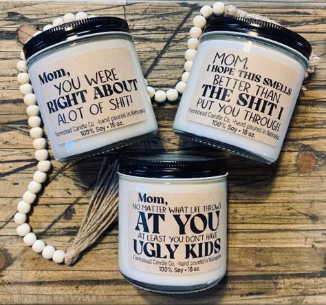 Homemade Mothers Day Gifts, Funny Mothers Day Gifts, Funny Candles, Mother's Day Mugs, Funny Mothers Day, Mothers Day Gifts, Funny Mother, Mothersday Gifts, Mom Mug