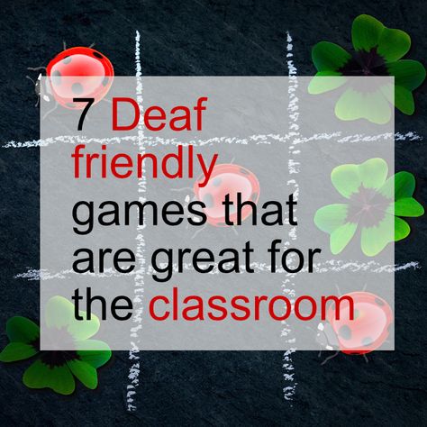 Deaf Awareness Week Activities, Deaf Classroom Ideas, Deaf Classroom, Asl Games, Deaf Education Activities, Sign Language Games, Substitute Teacher Resources, Elementary Games, Asl Lessons