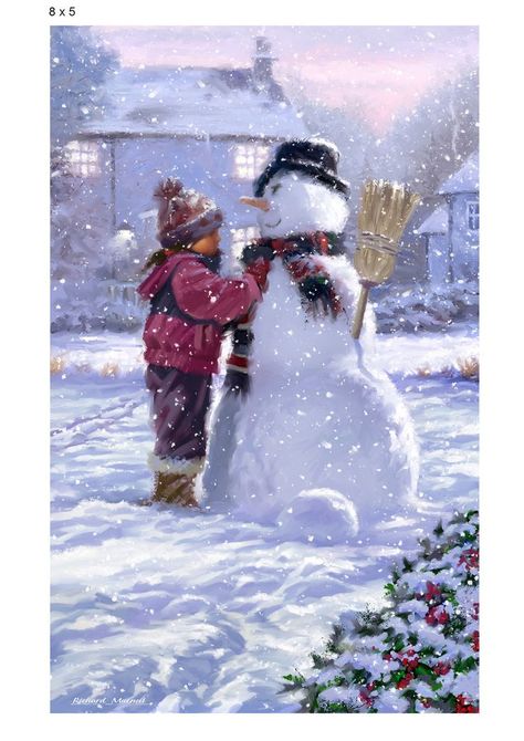 Winter Scenery, Holiday Pictures, Winter Art, Christmas Paintings, Winter Fun, Christmas Inspiration, Winter Scenes, Christmas Art, Aesthetic Art