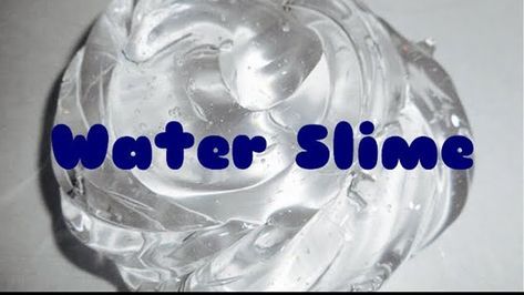 How To Make Slime With Only Two Ingredients, How To Make Edible Slime, How To Make Water Slime, Water Slime Recipe, Two Ingredient Slime, One Ingredient Slime, How Make Slime, Edible Slime Videos, 1 Ingredient Slime