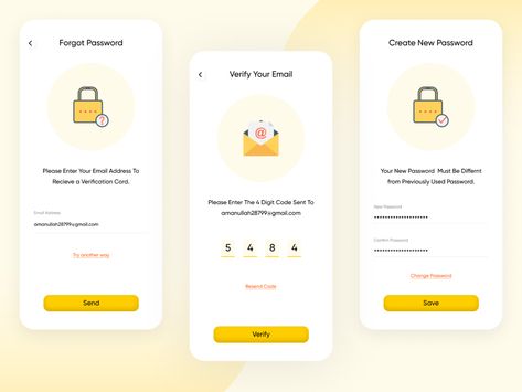 Forgot Password by Amanullah on Dribbble Forgot Password Ui, Mobile Login, Ui Design Principles, Web Application Design, Password Security, Credit Card Hacks, Food Delivery App, Mobile App Design Inspiration, Forgot Password