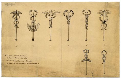 Caduceus Tattoo, Greek God Hermes, Greek Medicine, Rod Of Asclepius, God Hermes, Ancient Greek Gods, Bank Of England, Image Bank, Jewellery Sketches