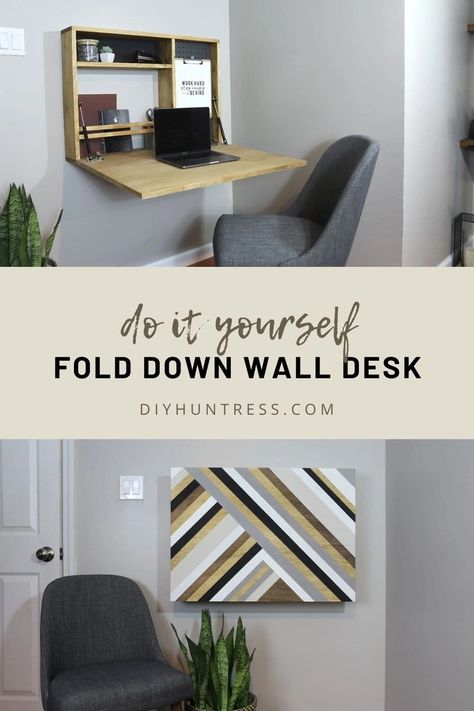 Wall Mounted Fold Out Desk, Collapsable Wall Desk, Collapsible Wall Desk, Fold Out Wall Desk, Diy Drop Down Desk, Diy Collapsible Desk, Diy Hideaway Desk, Collapsable Desk, Diy Murphy Desk